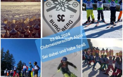 Save the date! Clubmeisterschaft Alpin!